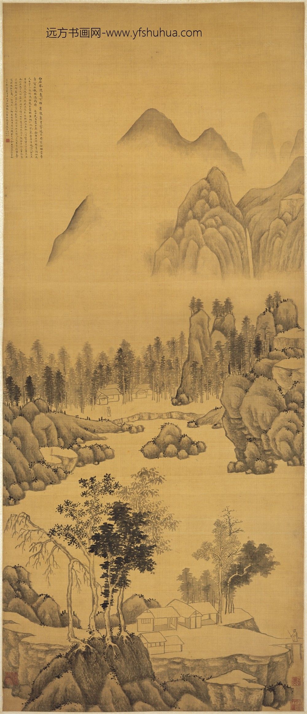 恽寿平_钓艇图轴