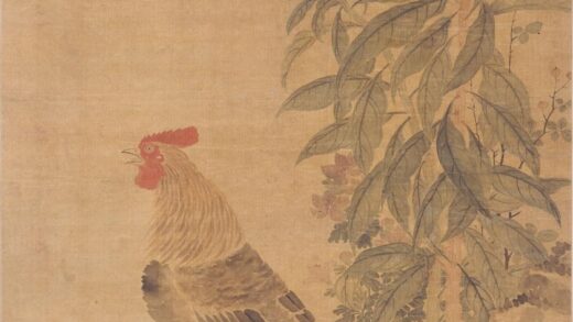 恽寿平 雄鸡图轴.jpg
