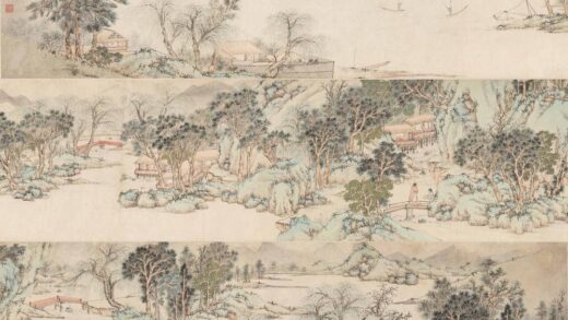 文从昌 江村春景图卷.jpg