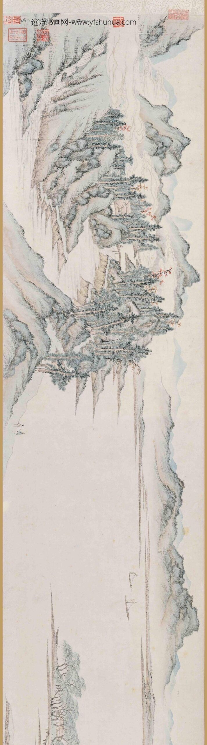 文伯仁_秋山游览图卷_