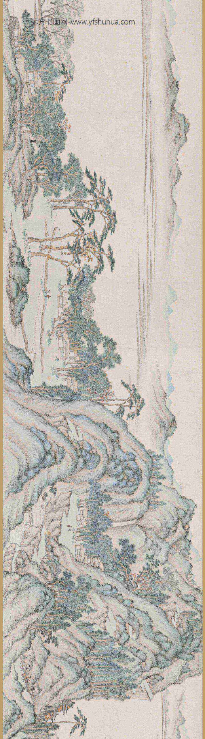 文伯仁_秋山游览图卷_