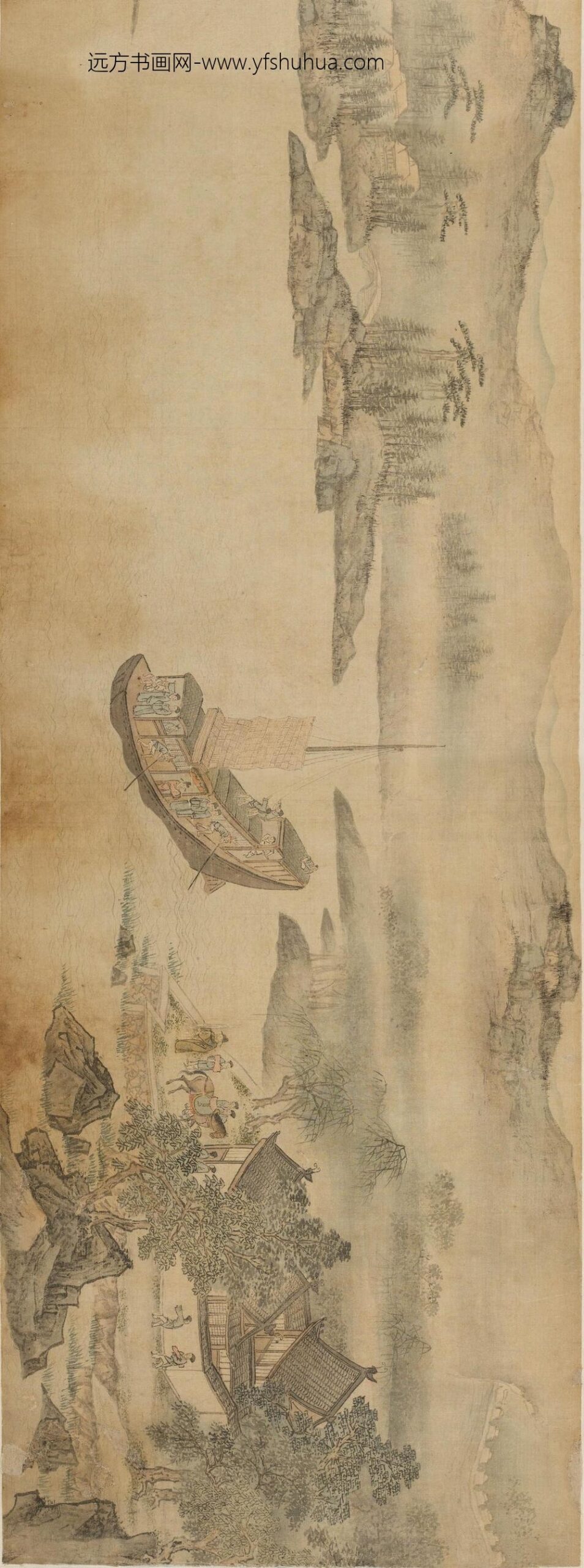 文伯仁_秋浦送别图卷_