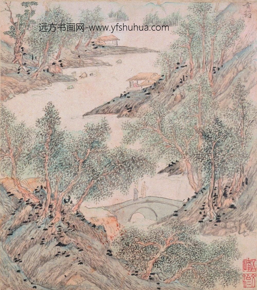 文伯仁_金陵山水册_