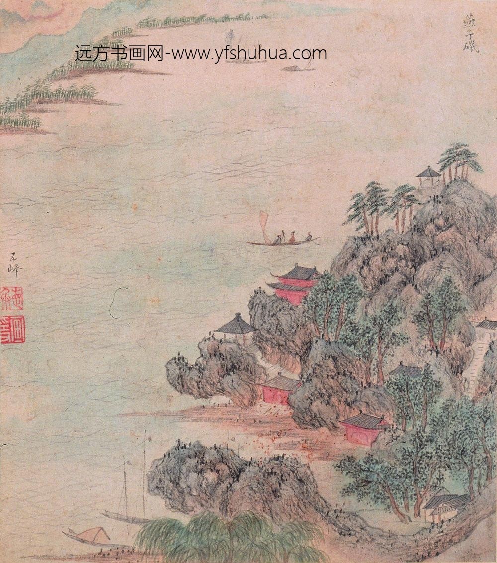 文伯仁_金陵山水册_