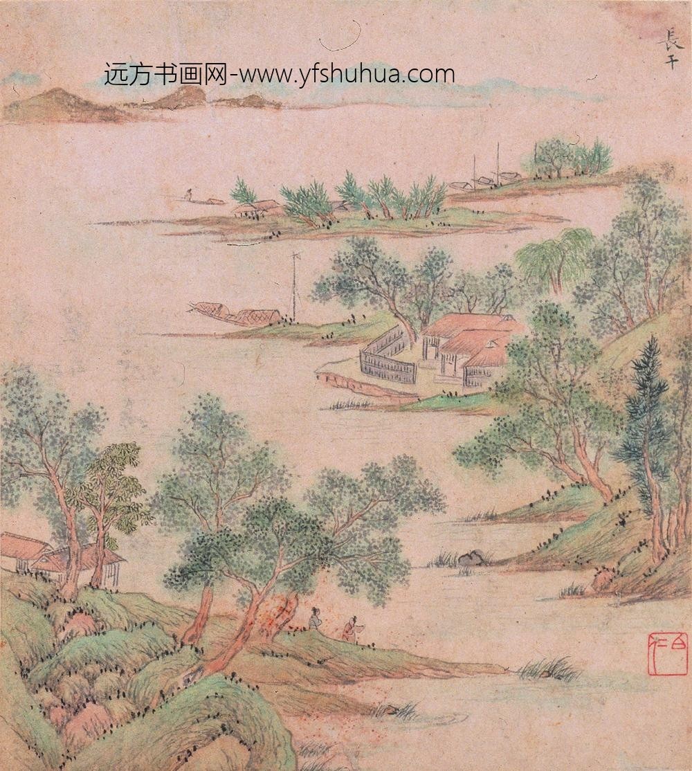 文伯仁_金陵山水册_