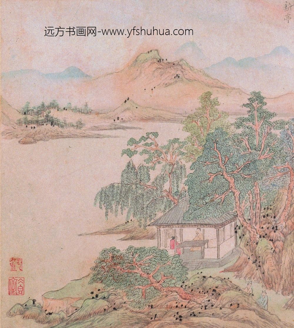文伯仁_金陵山水册_