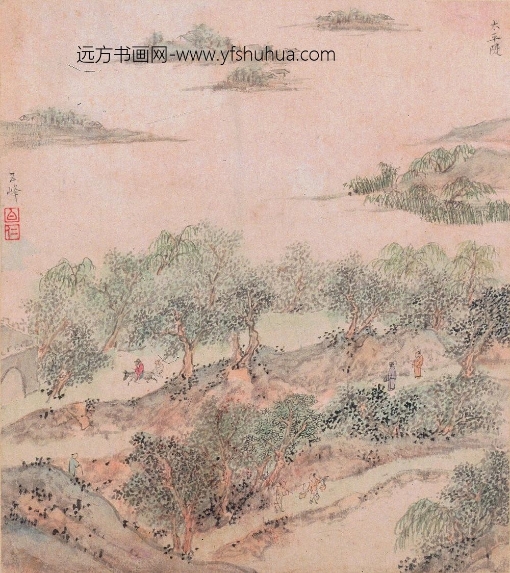 文伯仁_金陵山水册_