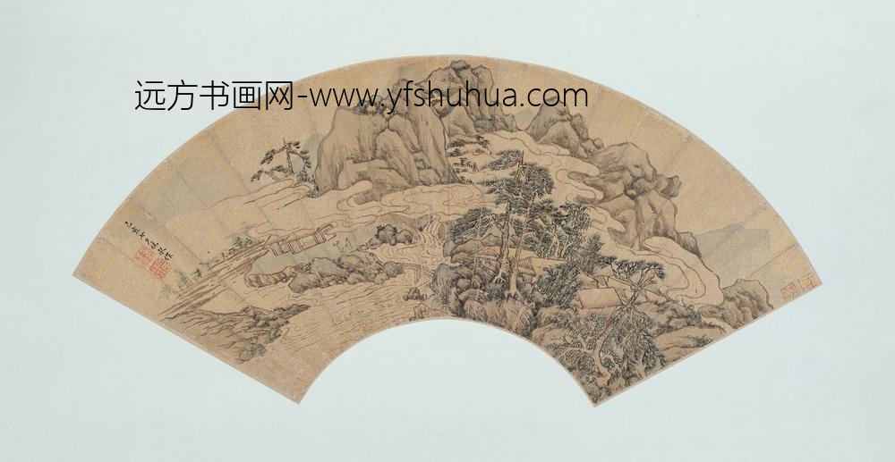 文嘉_山水扇册