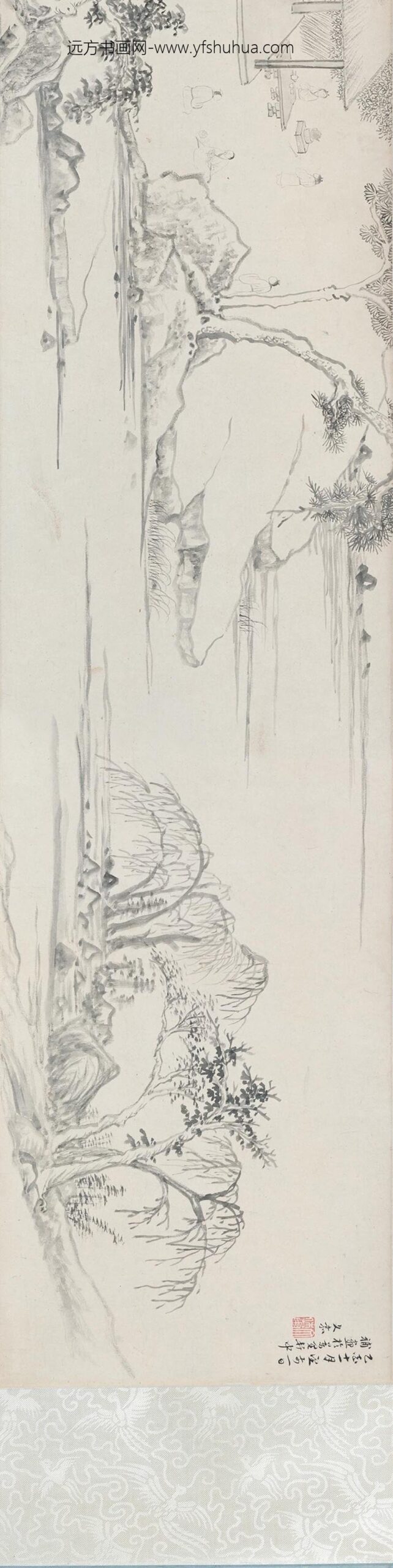 文嘉_惠山图卷_