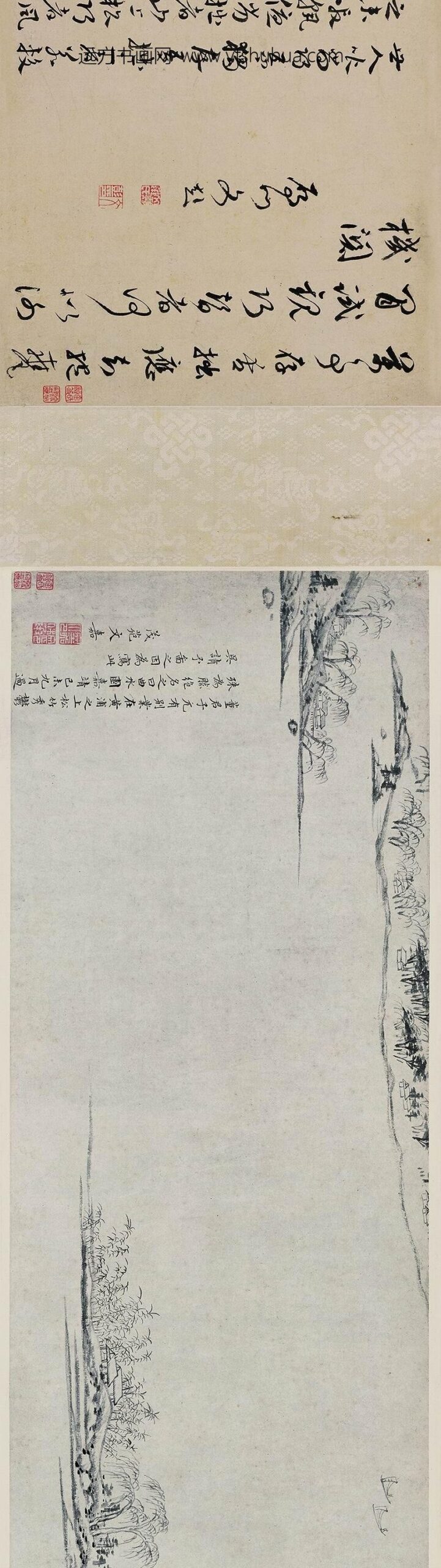 文嘉_曲水园图卷_