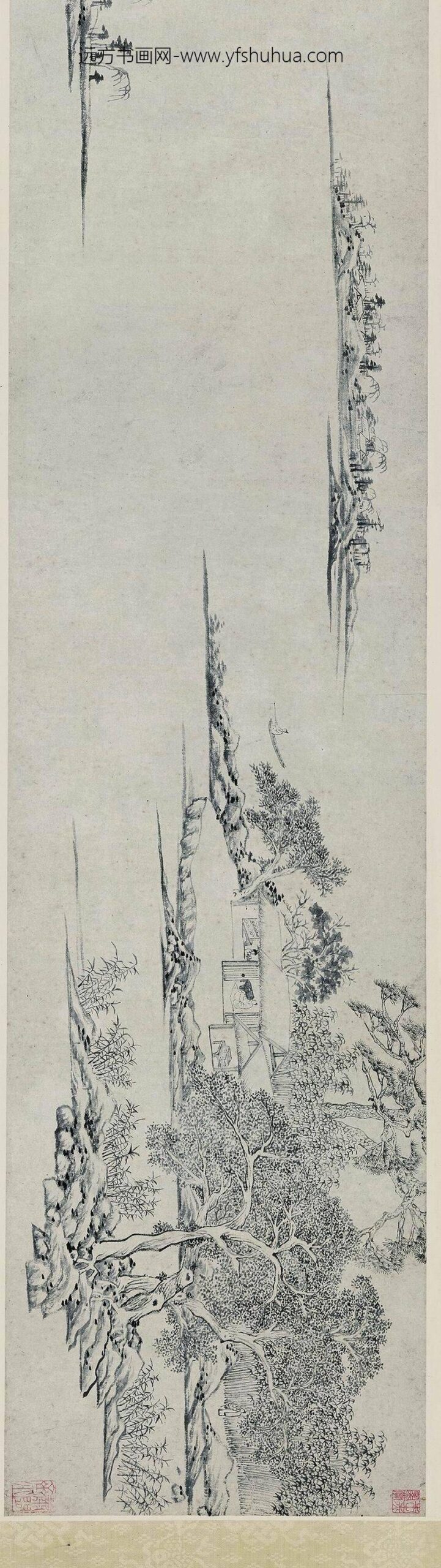 文嘉_曲水园图卷_