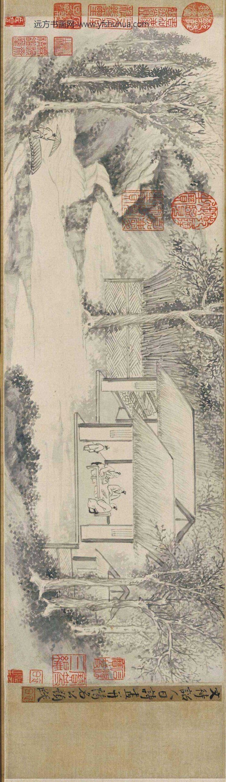 文徵明（文征明）_人日诗图卷_