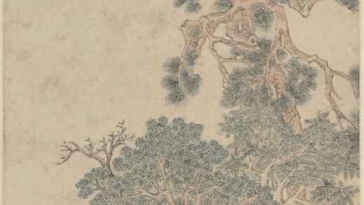 文徵明（文征明） 停云言别图轴.jpg