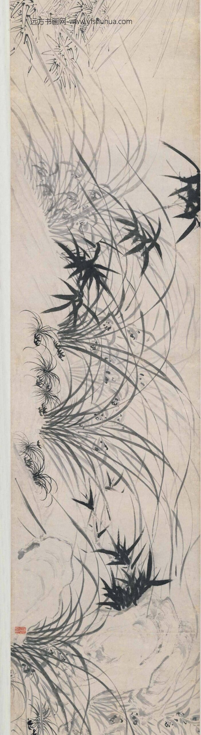 文徵明（文征明）_兰竹图卷_