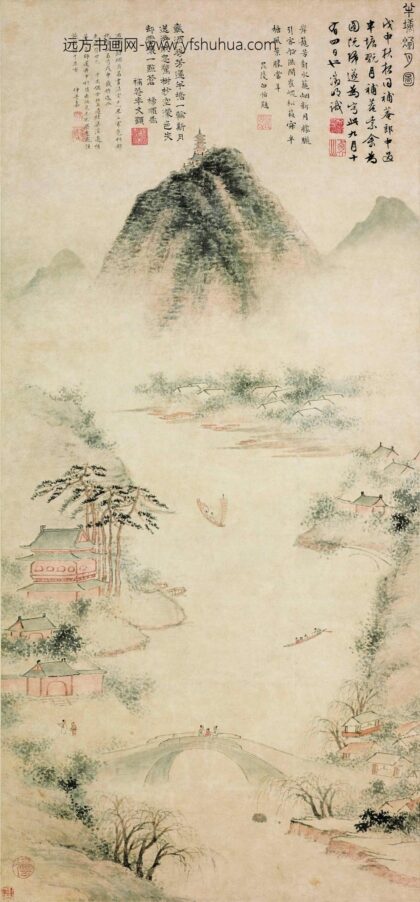 文徵明（文征明） 半塘烟月图轴.jpg