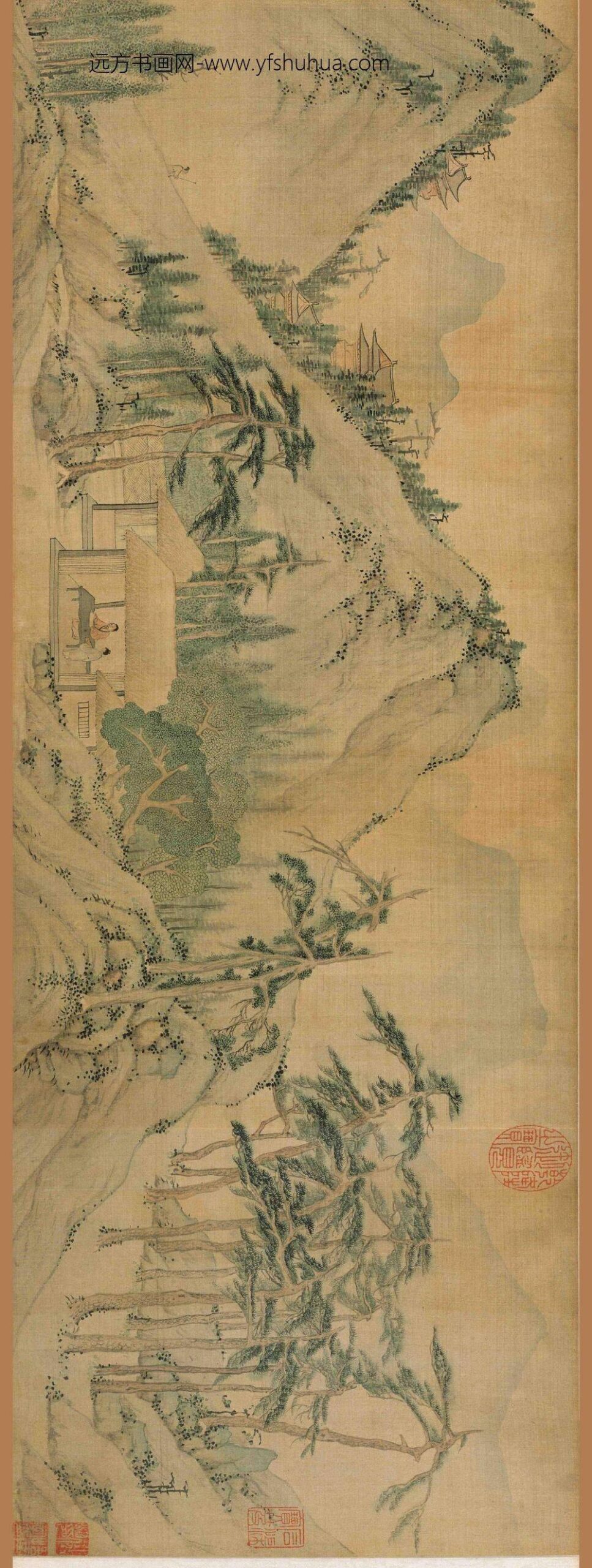 文徵明（文征明）_句曲山房图卷_