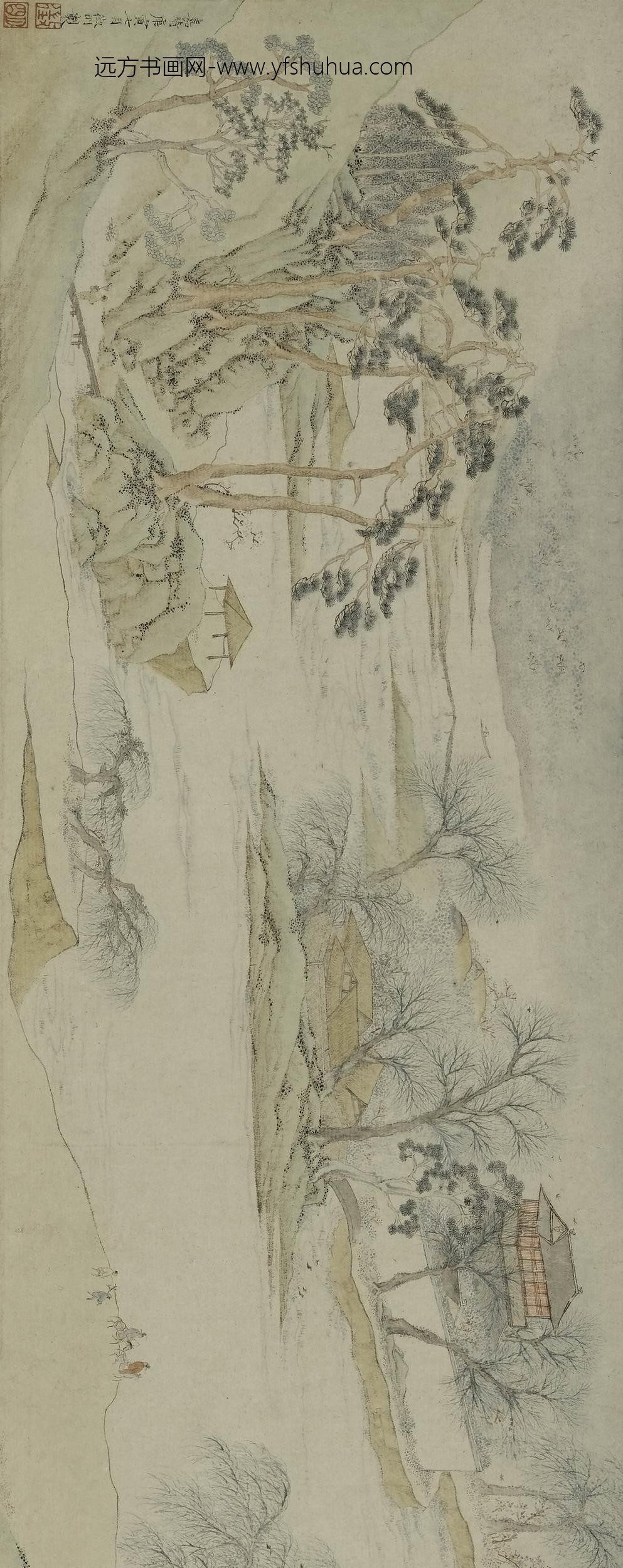 文徵明（文征明）_江南春词意图卷_