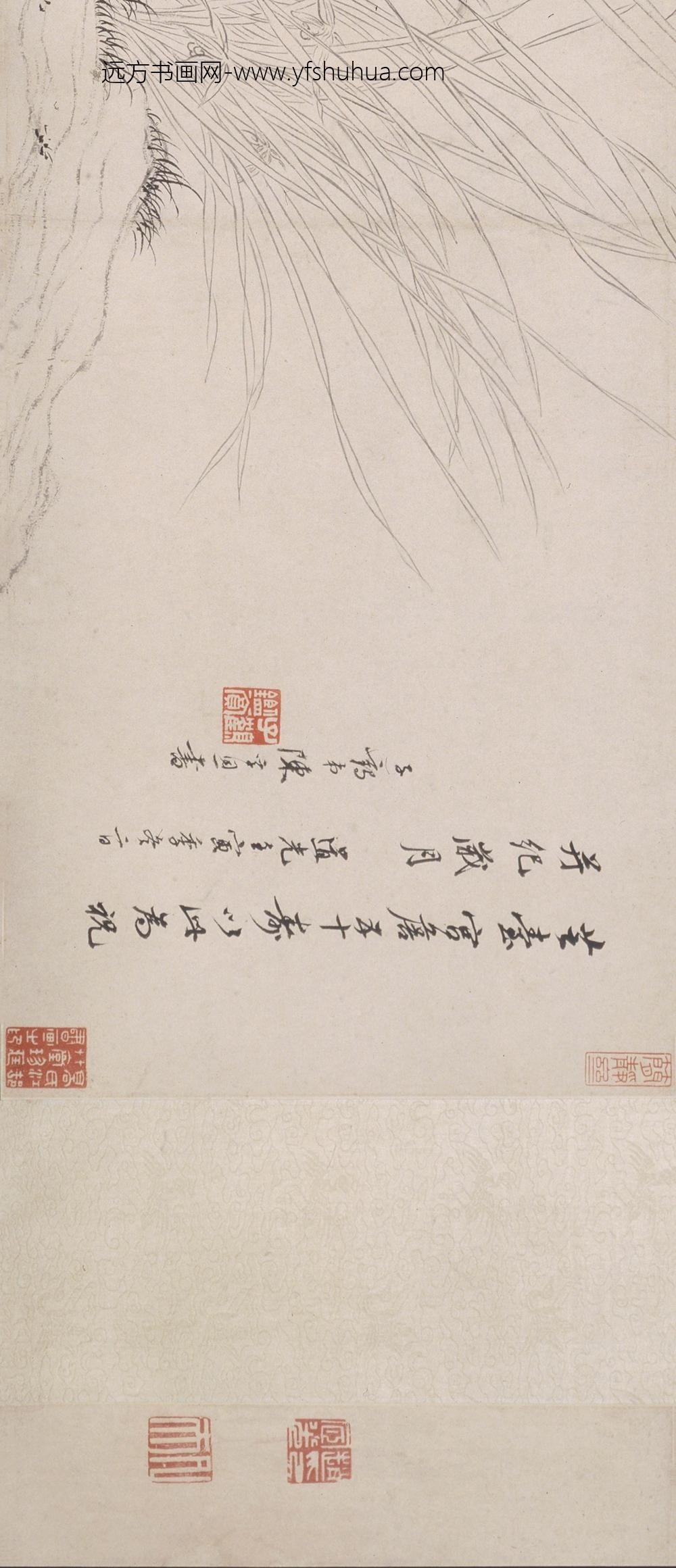 文徵明（文征明）_白描兰花图卷_