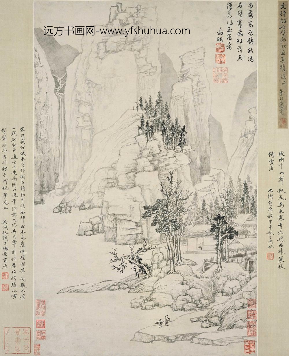 文徵明（文征明）_石壁飞虹图轴