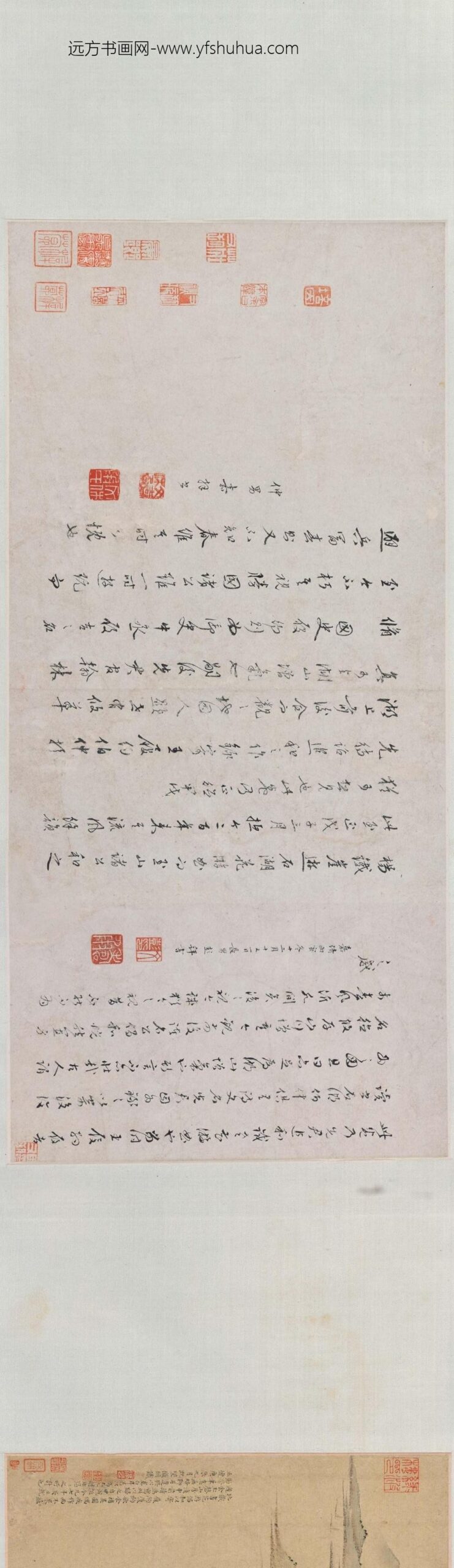 文徵明（文征明）_石湖花游图卷_