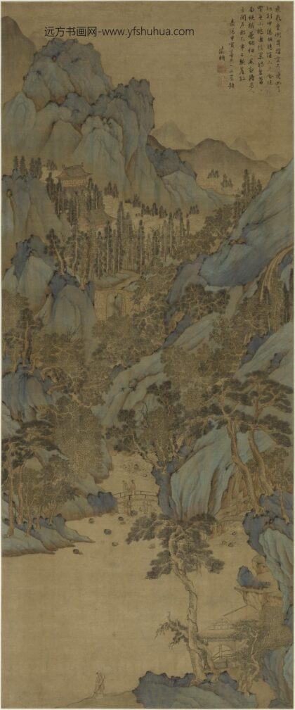 文徵明（文征明） 飞岚叠献图轴.jpg