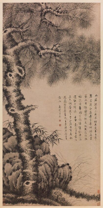 文点 墨松图轴.jpg