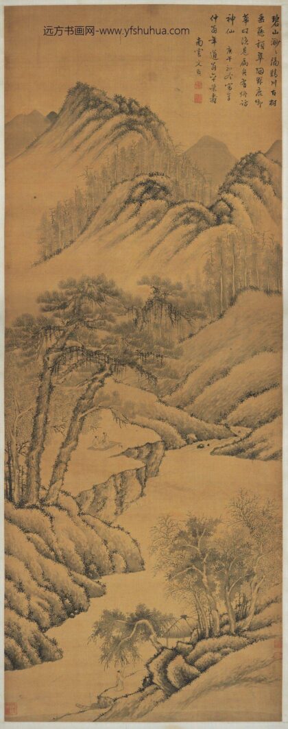 文点 碧山古树图轴.jpg