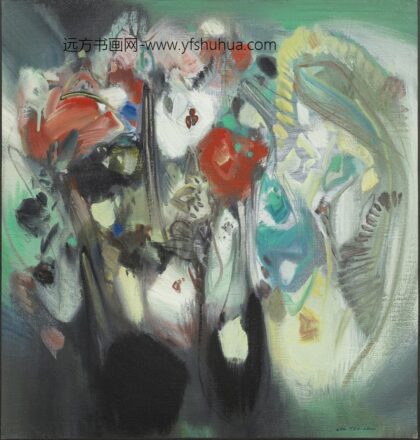 朱德群 花之系列之二.jpg