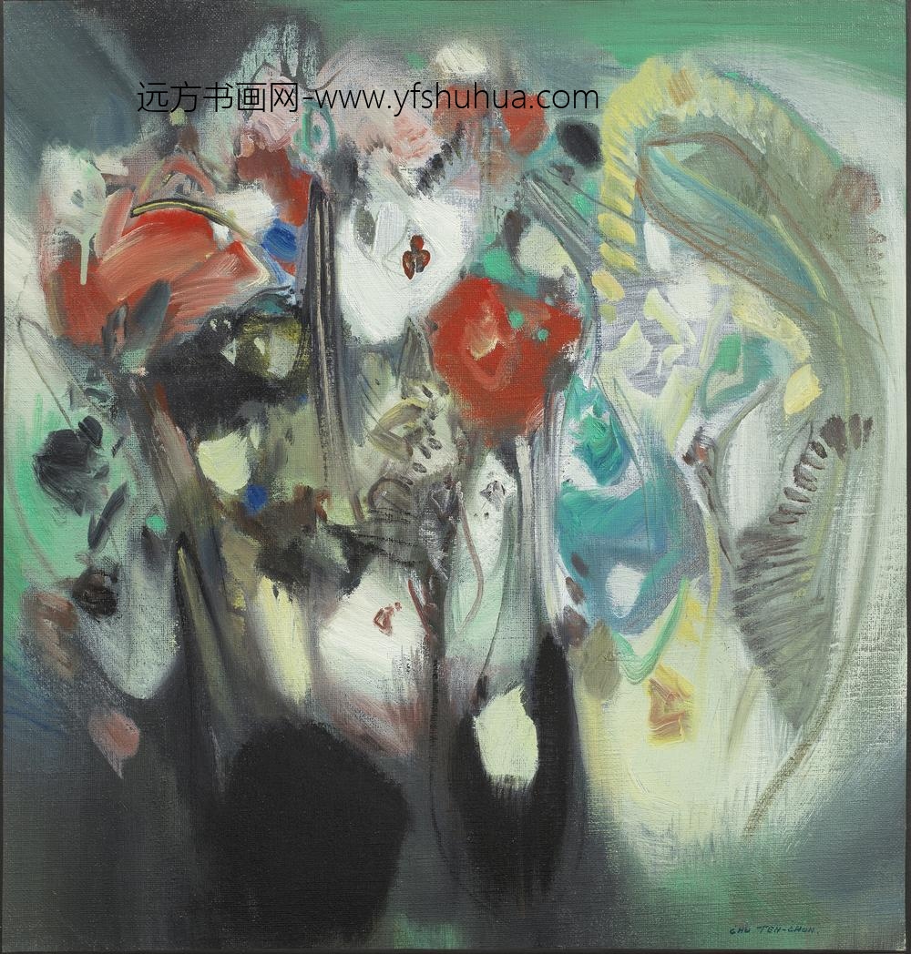 朱德群_花之系列之二