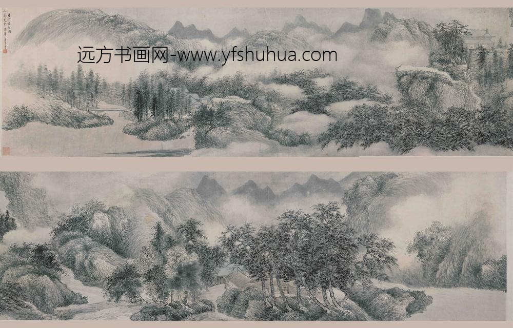 朱昂之_望云思亲图卷