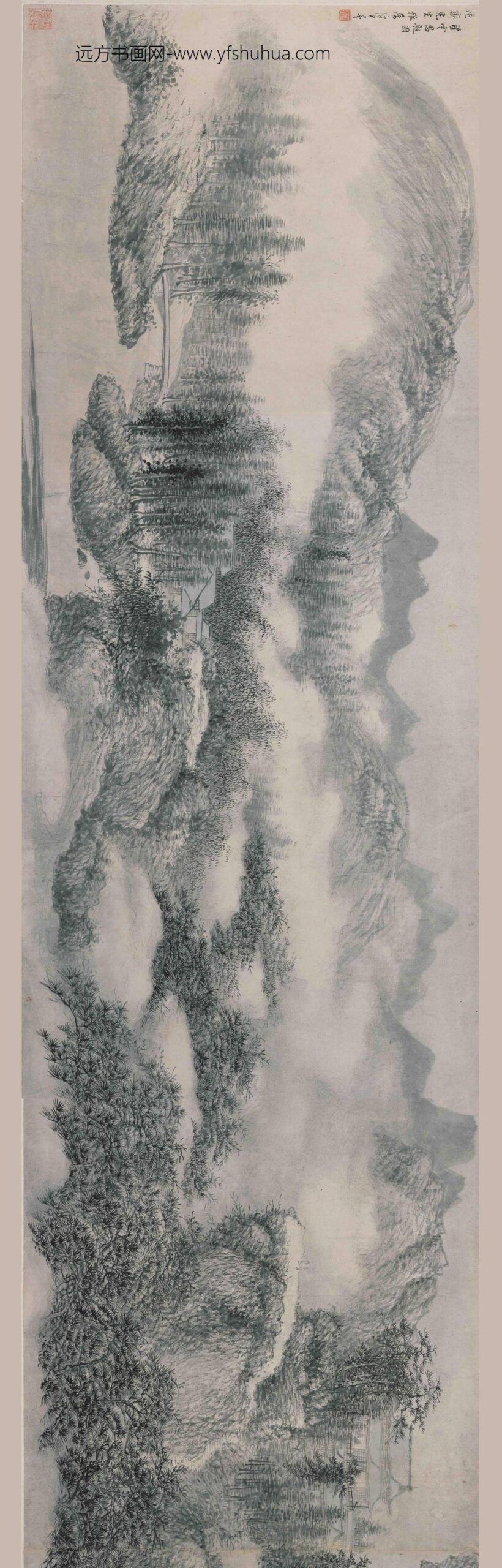 朱昂之_望云思亲图卷_