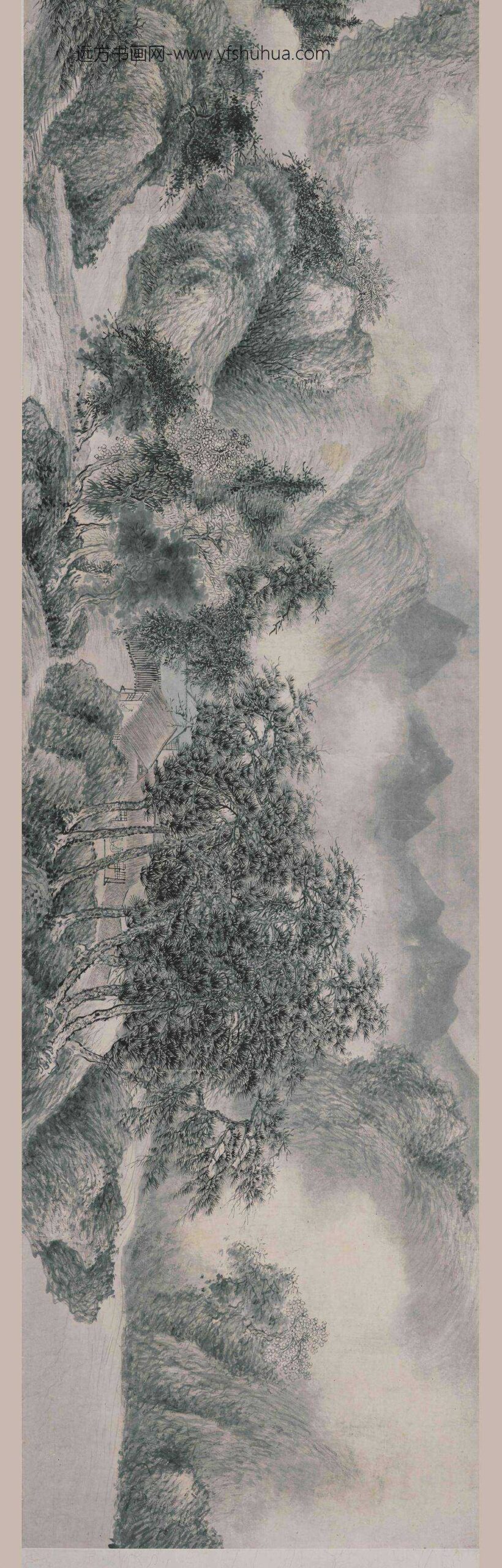 朱昂之_望云思亲图卷_