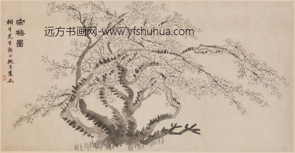 朱本_宋梅图横披