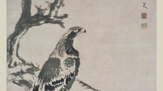 朱耷 双鹰图轴.jpg