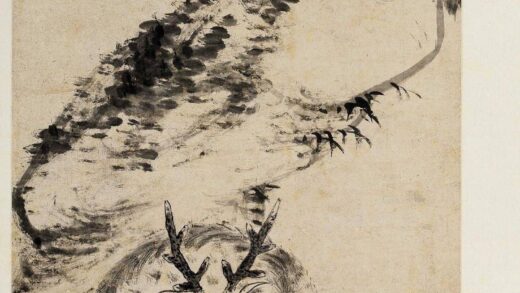 朱耷 松鹿图轴.jpg