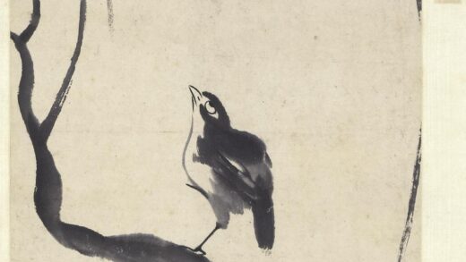 朱耷 柳禽图轴.jpg