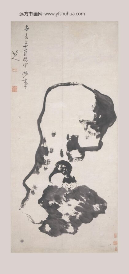 朱耷 猫石图轴.jpg