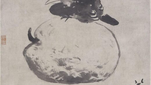 朱耷 瓜鸟图轴.jpg