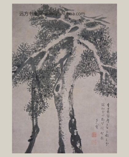 朱耷 苍松图轴.jpg