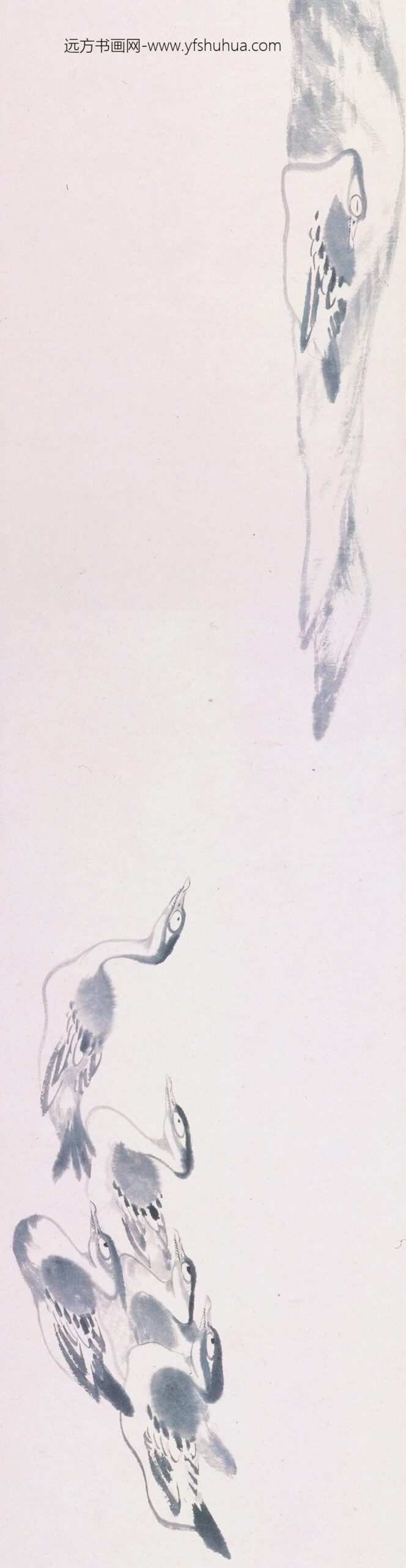 朱耷_鱼鸭图卷_