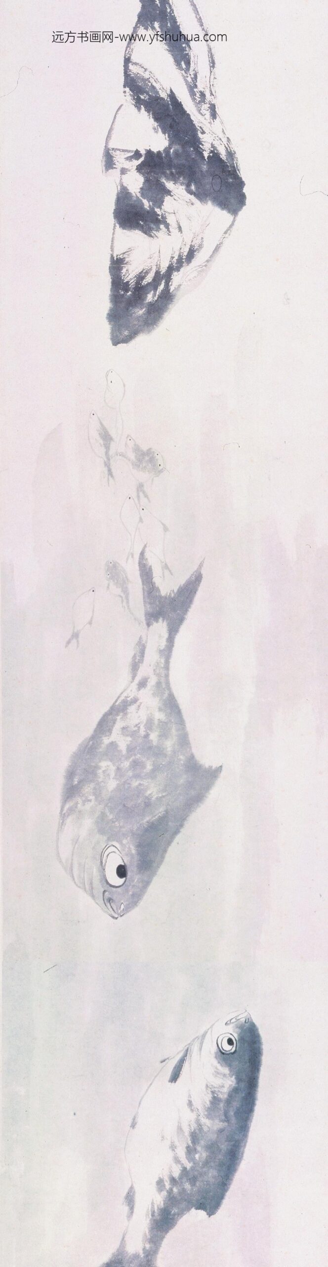 朱耷_鱼鸭图卷_