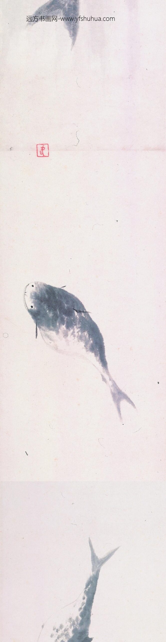 朱耷_鱼鸭图卷_