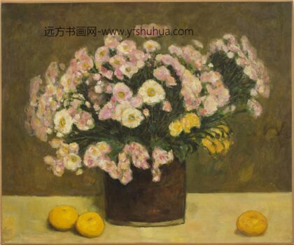 李宗津 瓶花和水果.jpg