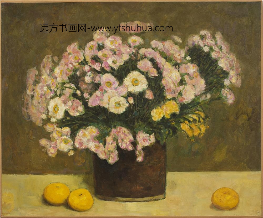 李宗津-瓶花和水果