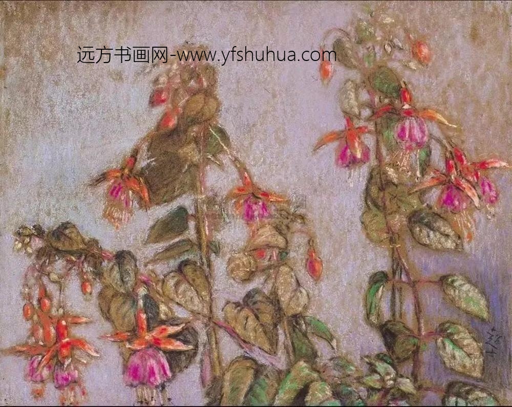 李超士《吊钟海棠》，年