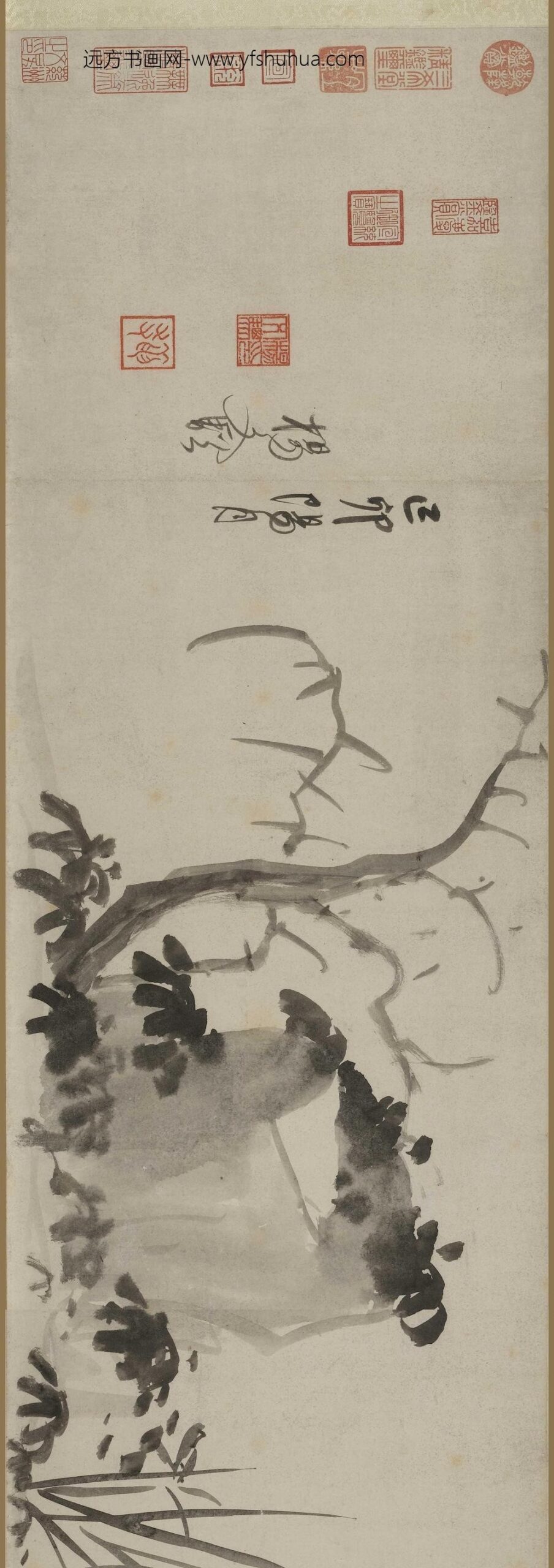 杨文骢（杨文聪）_兰竹图卷_