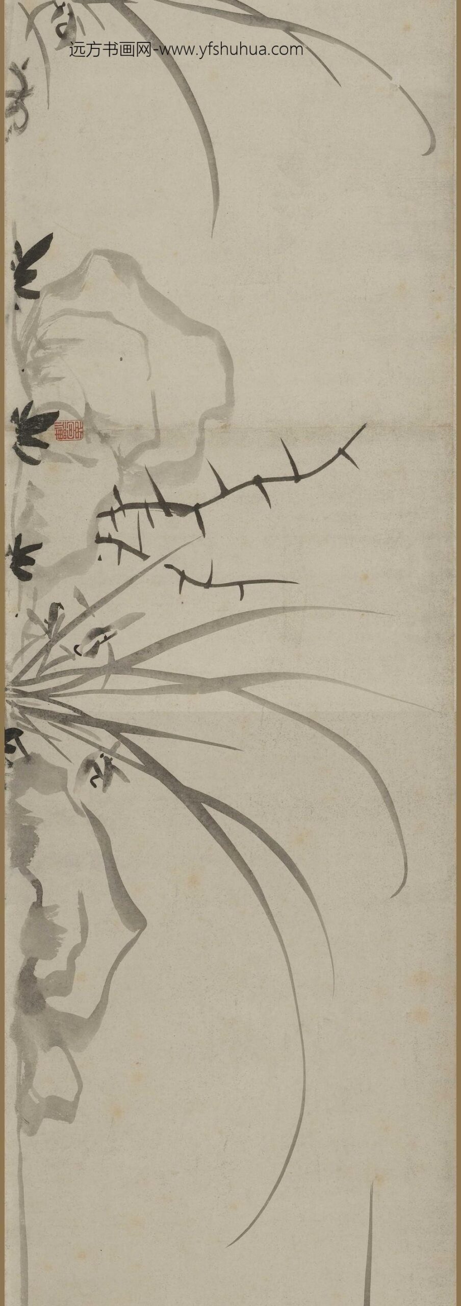 杨文骢（杨文聪）_兰竹图卷_