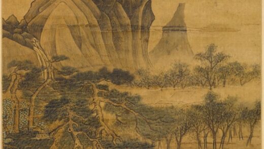 杨晋 仿王蒙山水图轴.jpg