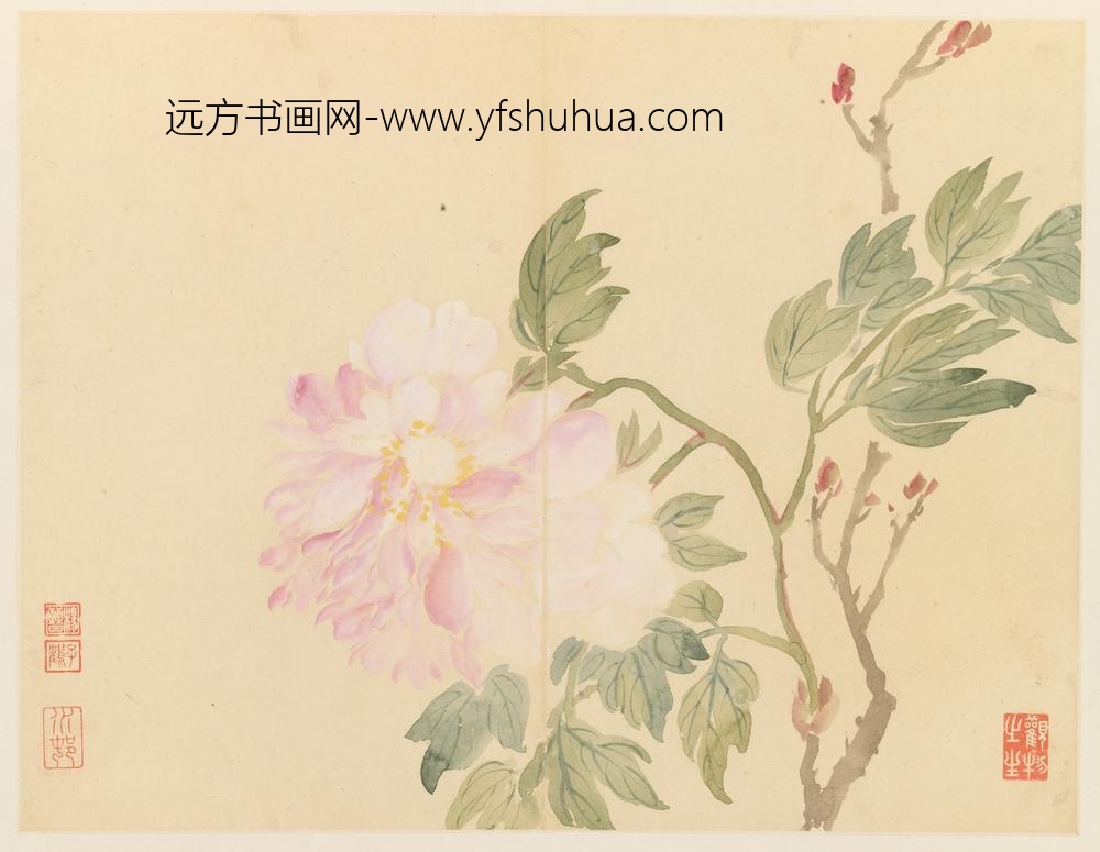 杨晋_山水花鸟册