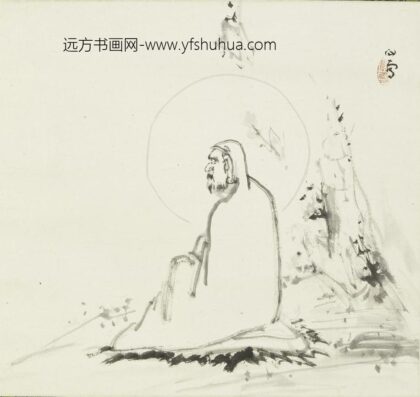 桥本关雪 无量寿佛图轴.jpg